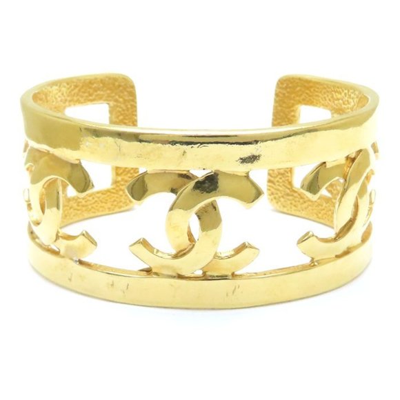 CHANEL Gold Coco Mark Bracelet - Picture 1 of 7